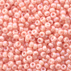 Miyuki 11/0 rocailles Opaque luster tea rose 11-596