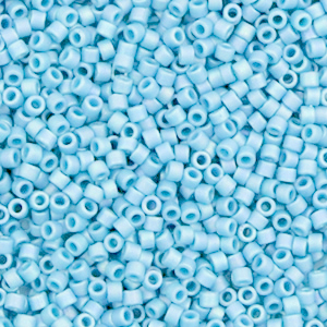 Miyuki kralen 11/0 delica's Opaque turquoise blue DB-725