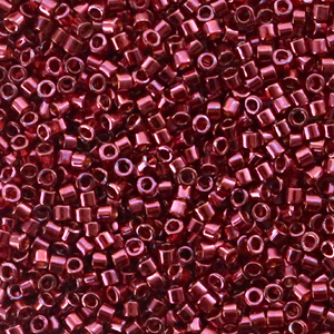 Miyuki kralen 11/0 delica's Gold luster wine red DB-116