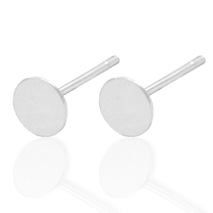 Onderdelen 925 zilver oorstekers 5mm Zilver