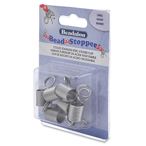 Bead stopper large 6st. Beadalon Stainless steel