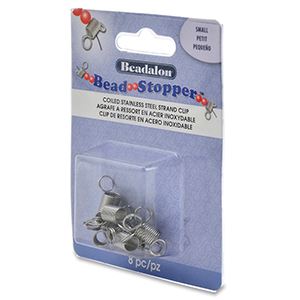 Bead stopper small 8st. Beadalon Stainless steel