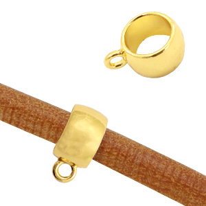Basic quality metaal ring met oog &Oslash;5.6mm Goud (nikkelvrij)