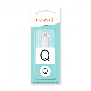 ImpressArt slagletter hoofdletter Q Monogram 10mm Zilver