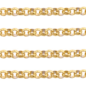 Benodigdheden van Stainless steel Roestvrij staal (RVS) jasseron 3mm Goud
