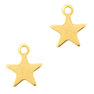 Bedels van Stainless steel Roestvrij staal (RVS) ster Goud