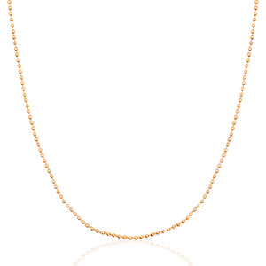 Kettingen van Stainless steel Roestvrij staal (RVS) ballchain Mix&Match Ros&eacute; goud