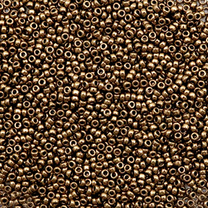 Miyuki 15/0 rocailles Metallic dark bronze 15-457