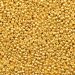 Miyuki 15/0 rocailles 24kt gold plated 15-191