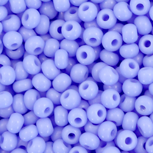 Preciosa 6/0-33020 rocailles Natural opaque-provence blue