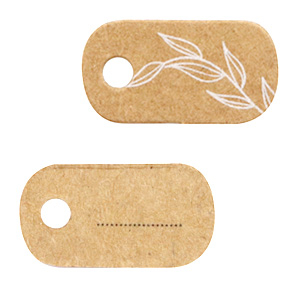 Kaartjes voor sieraden Floral Brown