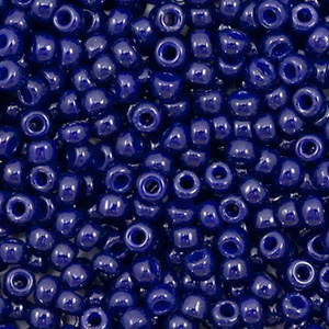 Miyuki 8/0 rocailles Duracoat opaque dyed dark navy blue 8-4494
