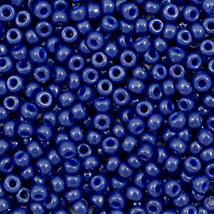 Miyuki 8/0 rocailles Duracoat opaque dyed navy blue 8-4493