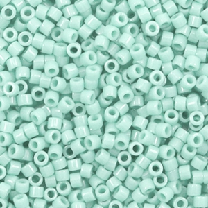 Miyuki kralen 11/0 delica's Duracoat opaque dyed mint aqua blue DB-2356