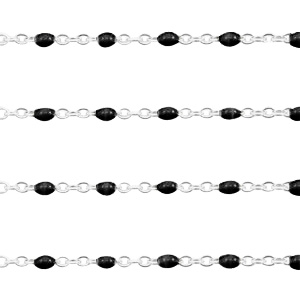 Benodigdheden van Stainless steel Roestvrij staal (RVS) jasseron 1mm Zwart-zilver
