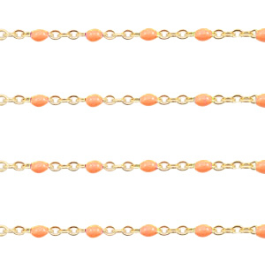 Benodigdheden van Stainless steel Roestvrij staal (RVS) jasseron 1mm Orange-goud