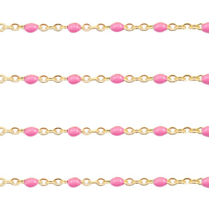 Benodigdheden van Stainless steel Roestvrij staal (RVS) jasseron 1mm Pink-goud