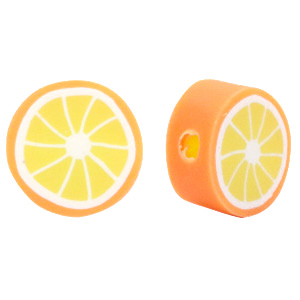 Polymeer kraal sinaasappel Neon orange