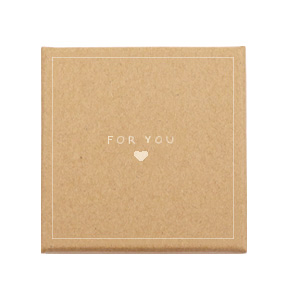 (Cadeau)doosje voor sieraden 'for you &hearts;' Brown