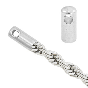 Benodigdheden van Stainless steel Roestvrij staal (RVS) eindkap voor twist jasseron Zilver
