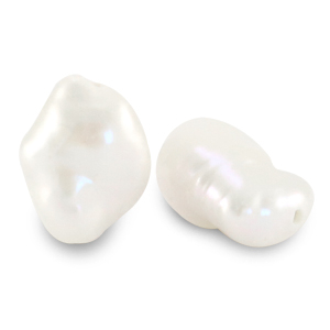 BQ Zoetwater parels nugget high luster Natural white