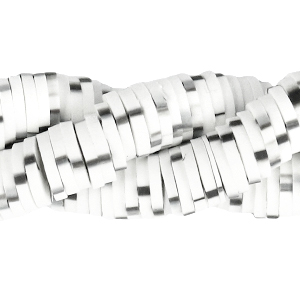 Kralen Katsuki 6mm Bright white-black