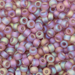 Miyuki 8/0 rocailles Transparant matte smoky amethyst 8-142FR