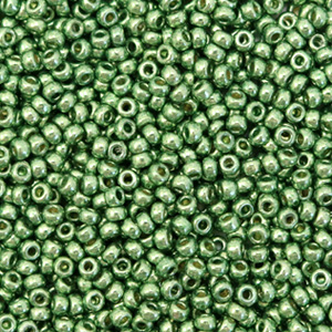 Miyuki 11/0 rocailles Duracoat galvanized sea green 11-4215