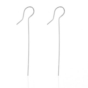 Oorbellen van Stainless steel Roestvrij staal (RVS) Zilver