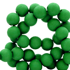 6 mm kralen van acryl Fir green