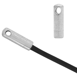 Benodigdheden van Stainless steel Roestvrij staal (RVS) eindkap &Oslash;1.2mm Zilver
