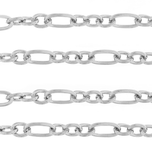 Benodigdheden van Stainless steel Roestvrij staal (RVS) jasseron schakel Zilver