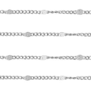 Benodigdheden van Stainless steel Roestvrij staal (RVS) jasseron schakel Zilver