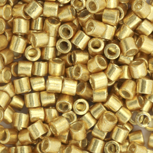 Miyuki kralen 8/0 delica's Duracoat galvanized gold DBL-1832