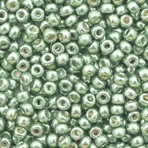Miyuki 8/0 rocailles Duracoat galvanized sea green 8-4215