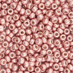 Miyuki 8/0 rocailles Duracoat galvanized dark coral pink 8-4209