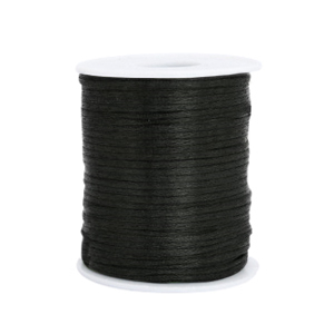 Draad van satijn 1.5mm Black