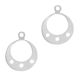 Bedels 925 zilver rond met oogjes Zilver