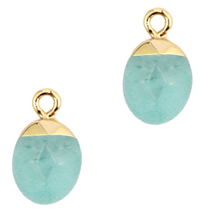 Hangers van natuursteen Icy morn blue-gold