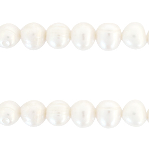 BQ Zoetwater parels rond 9-10mm Natural white
