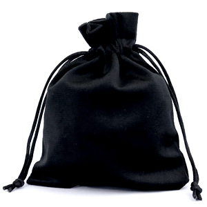Velvet sieradenzakje Black