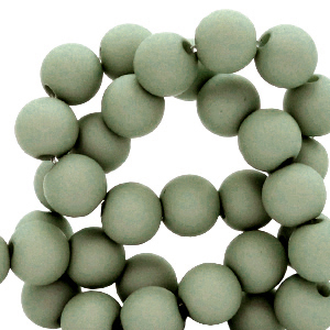 6 mm kralen van acryl Iceberg green