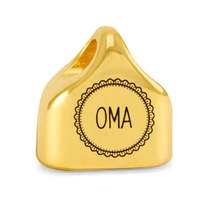 Metaal eindkapjes DQ "OMA" Mix & Match Goud (nikkelvrij)