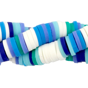 Kralen Katsuki 6mm Blue white mix