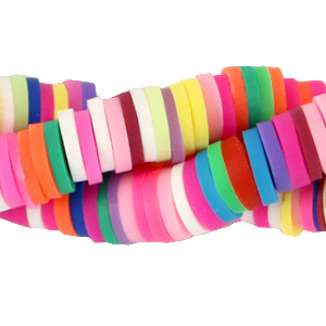 Kralen Katsuki 6mm Rainbow pink-brown mix