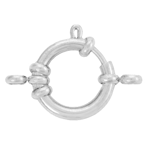 Benodigdheden van Stainless steel Roestvrij staal (RVS) boeislot 18mm met oogjes Zilver