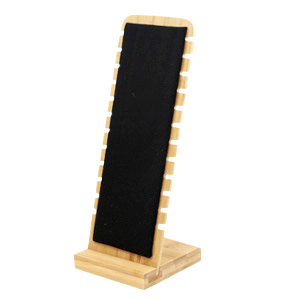 Sieraden display hout met velvet voor armbanden Natural-black