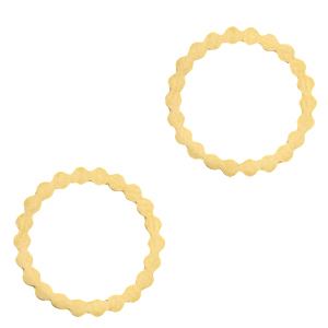 Bedels van Stainless steel Roestvrij staal (RVS) tussenstuk circle Goud