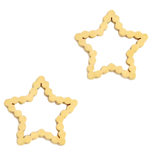 Bedels van Stainless steel Roestvrij staal (RVS) tussenstuk star Goud