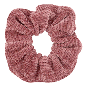 Scrunchie corduroy haarelastiek Vintage aubergine red